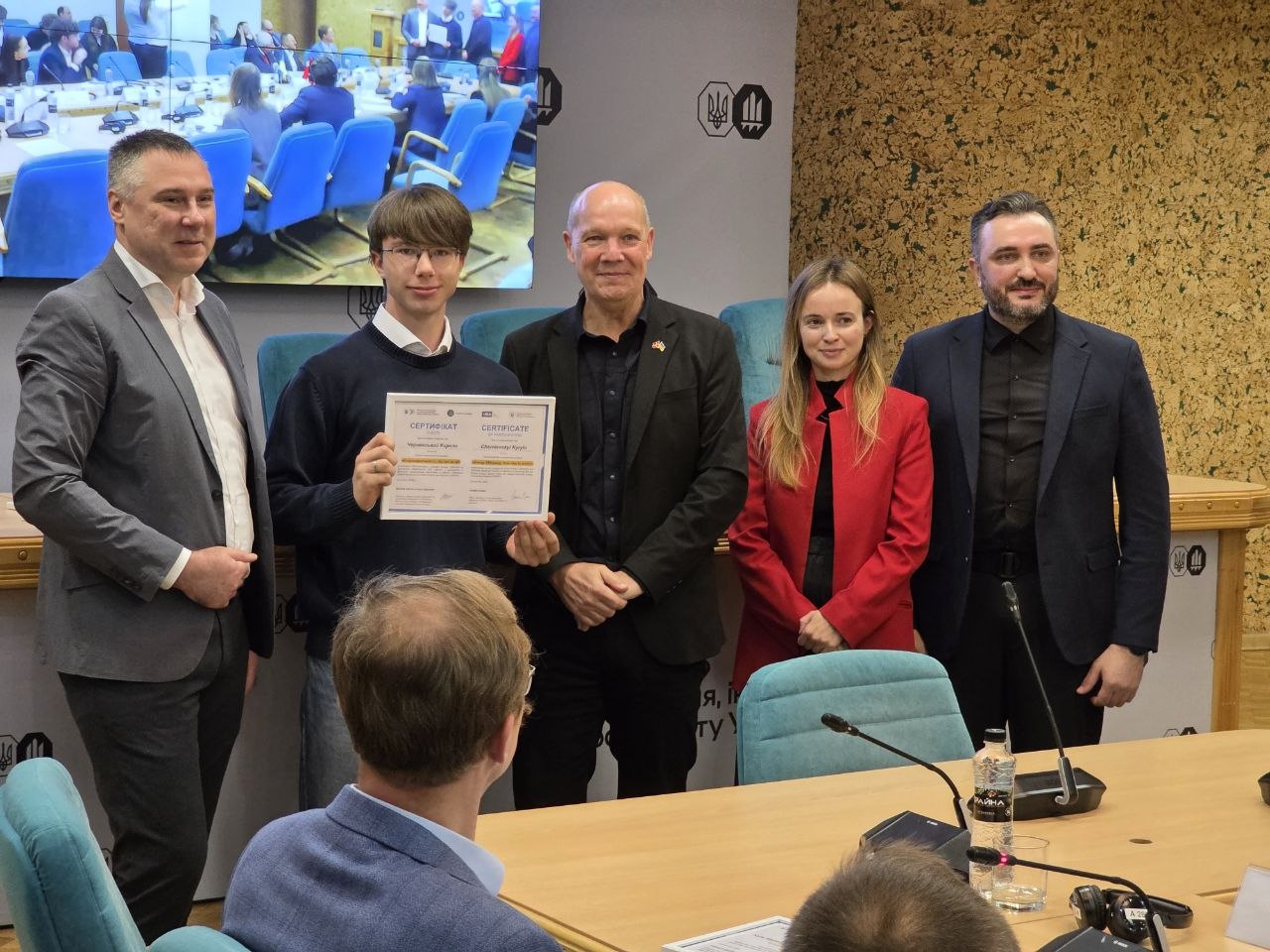 Presentation of certificates to participants in the Ukrainian-Danish project