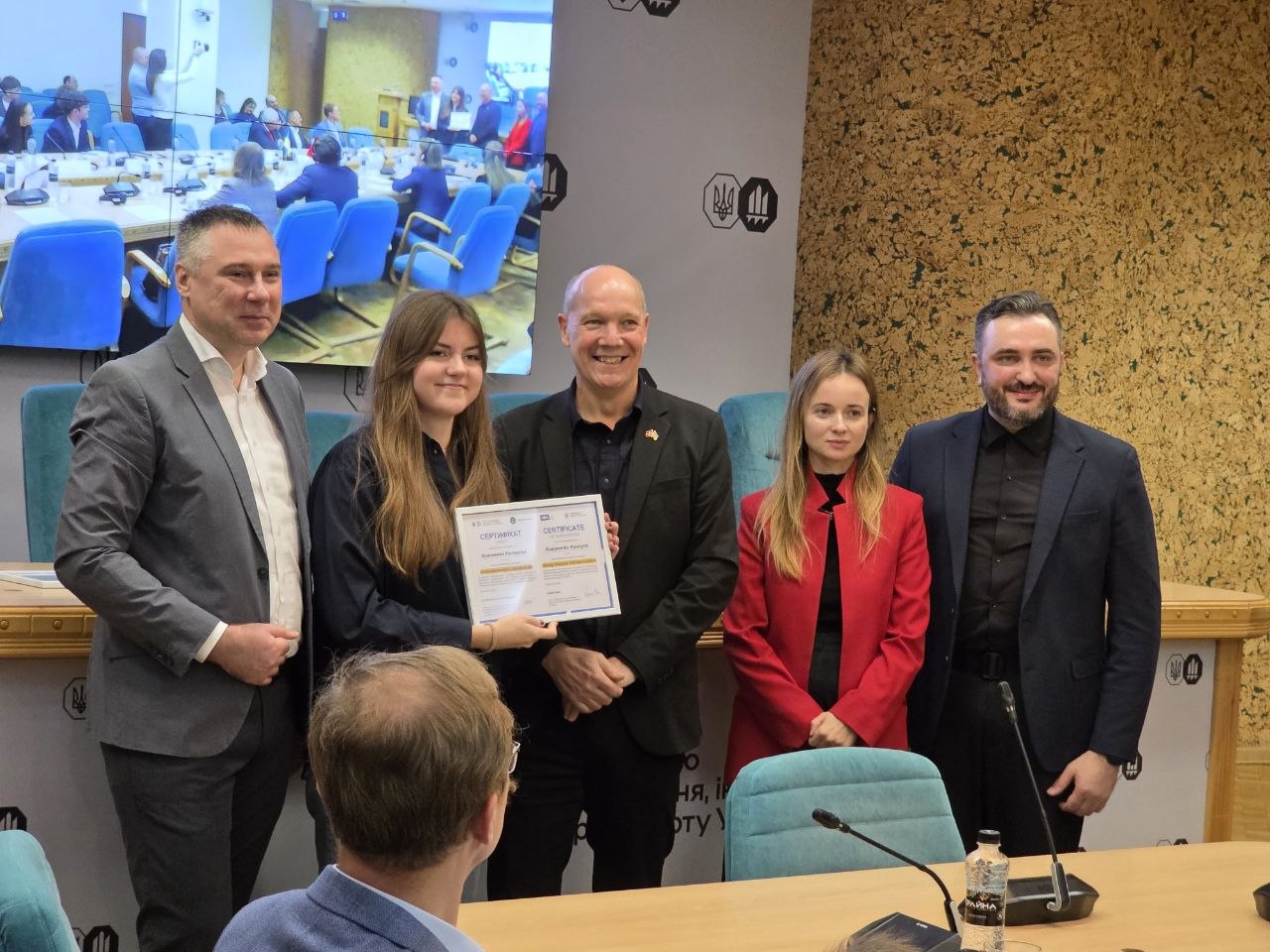 Presentation of certificates to participants in the Ukrainian-Danish project